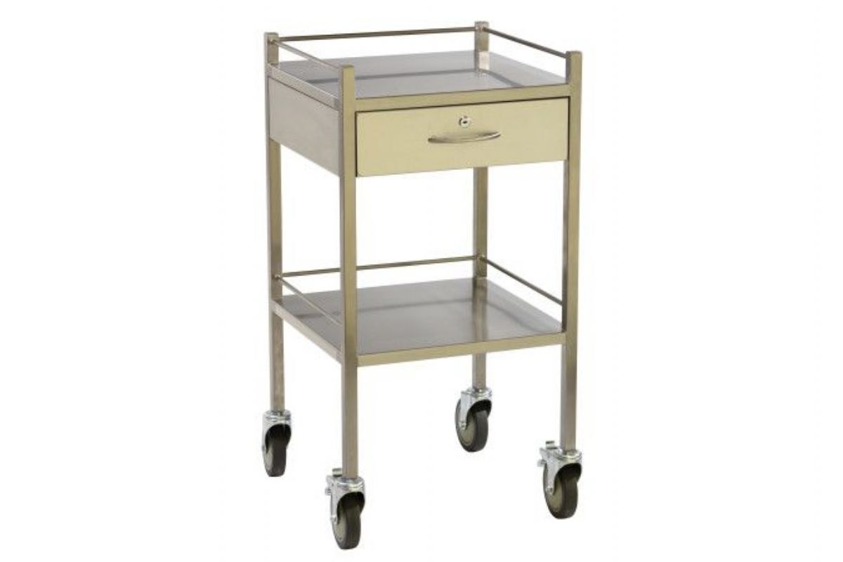 Dressing Trolley - 1 Lockable Drawer