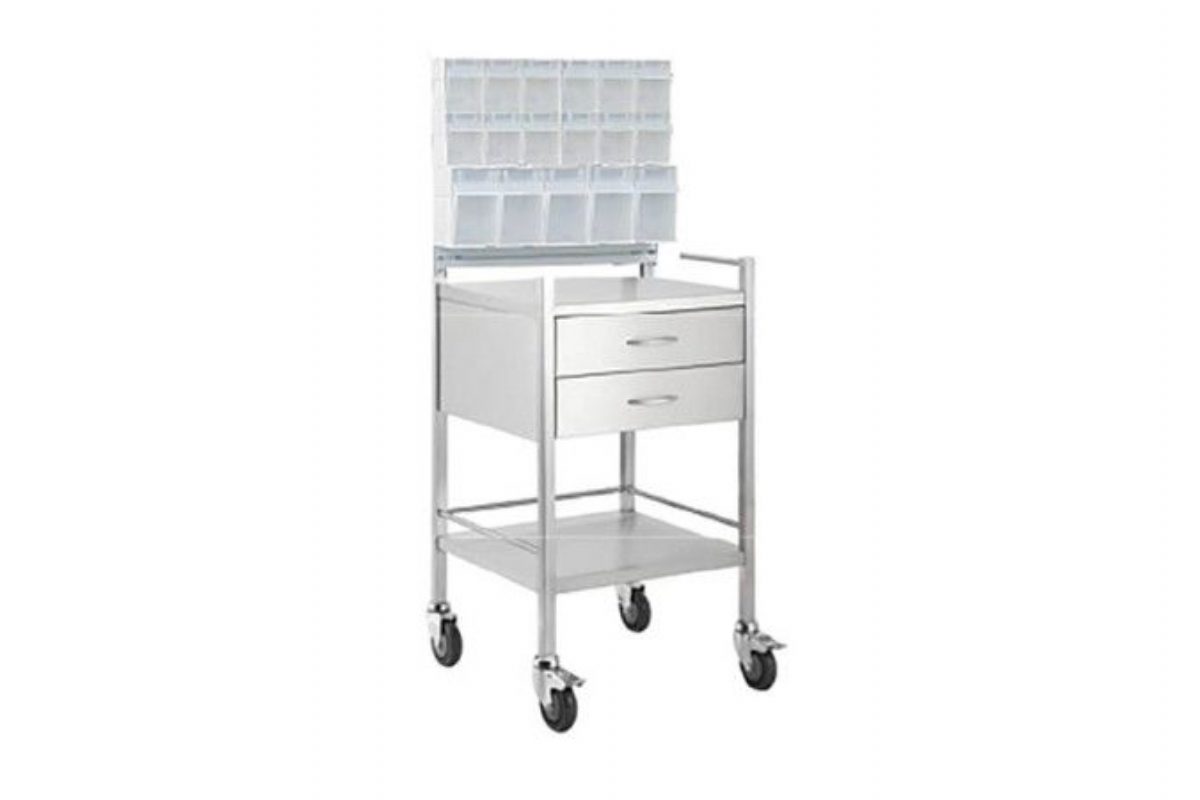 Stainless Steel Cannulation Trolleys 