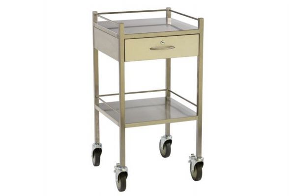 Dressing Trolley - 1 Lockable Drawer
