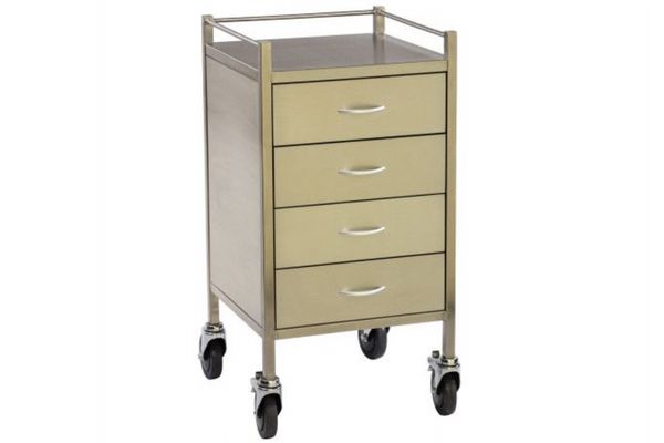Dressing Trolley - 4 drawer with 1 lockable