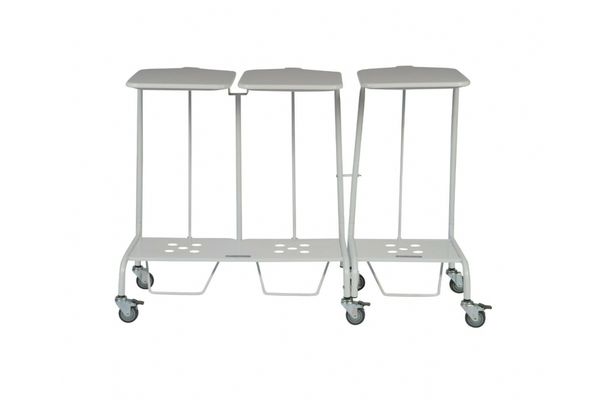 Triple Soiled Linen Trolley